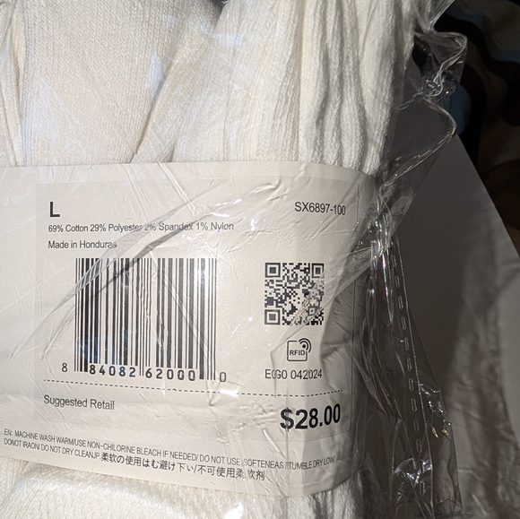 Nike Everyday Plus White Crew Socks Large - Picture 5 of 5